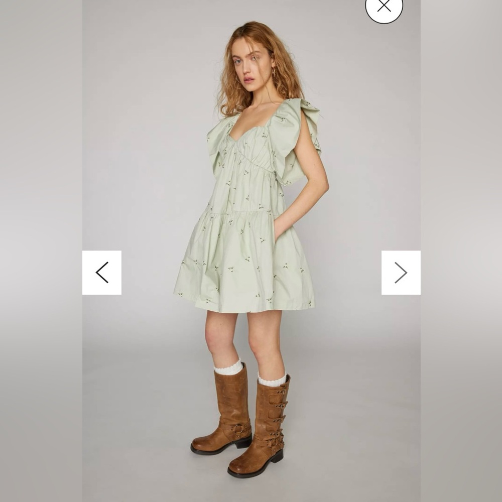 En Saison Anya Embroidered Floral Mini Dress NWT